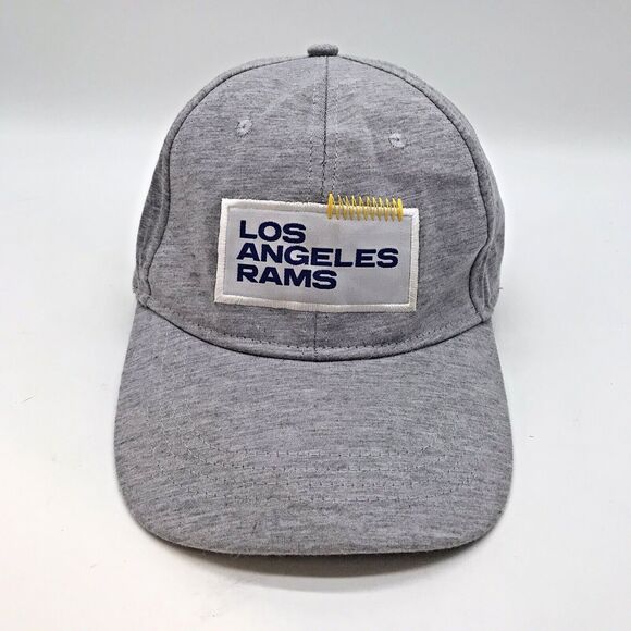 Los Angeles LA Rams NFL Season Ticket Holder Ball Cap Logo Patch Grey Knit Hat - Picture 1 of 10